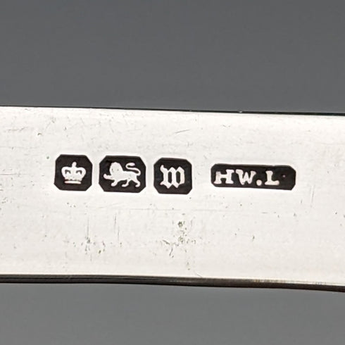 1914年 英国アンティーク 白蝶貝ハンドル 純銀ブレード ペンナイフ Henry Williamson